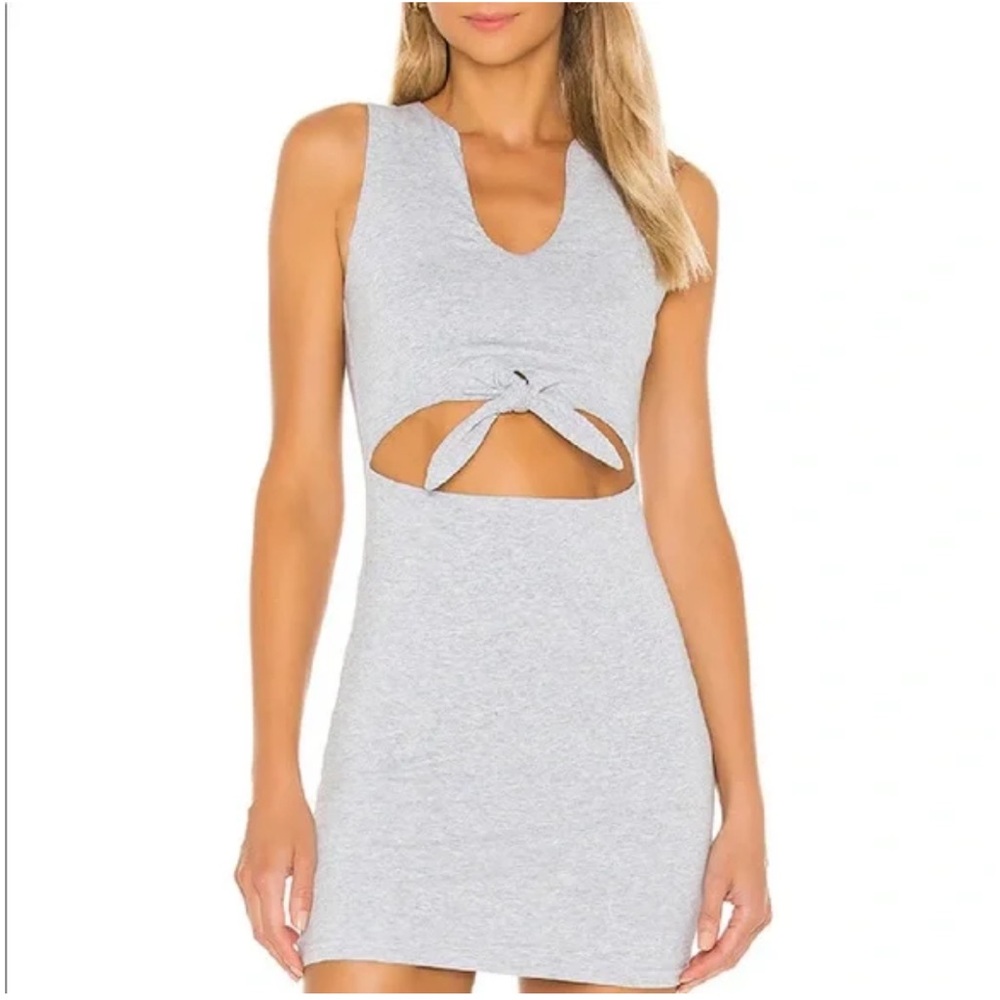 superdown Grey Mini Cut-out Dress